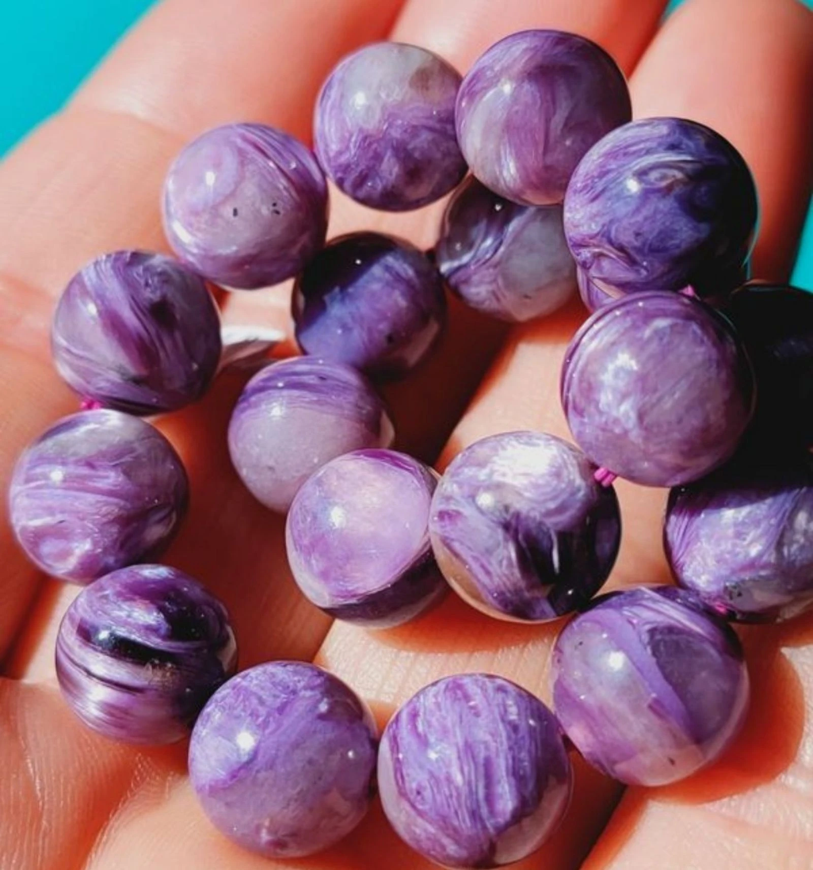 An AA+ Russian Charoite bracelet – photo 11
